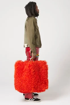 FOXY DESTINATION SHEARLING BIG TOTE