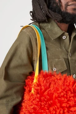 FOXY DESTINATION SHEARLING BIG TOTE