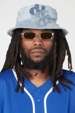 G PATCH DENIM BUCKET HAT