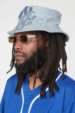 G PATCH DENIM BUCKET HAT