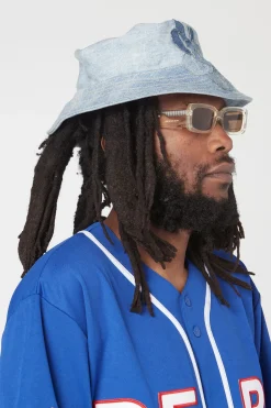 G PATCH DENIM BUCKET HAT