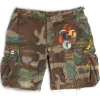 G PATCH WOODLAND CAMO CARGO SHORTS