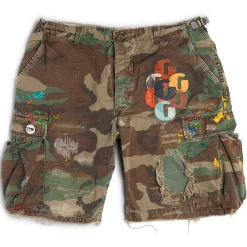 G PATCH WOODLAND CAMO CARGO SHORTS