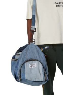 RECYCLED DENIM DUFFLE BAG