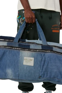 RECYCLED DENIM DUFFLE BAG