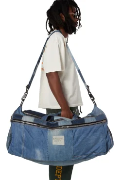RECYCLED DENIM DUFFLE BAG