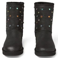 UGG GALLERY DEPT CLASSIC SHORT BLACK LEATHER
