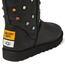 UGG GALLERY DEPT CLASSIC SHORT BLACK LEATHER