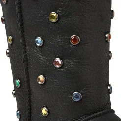 UGG GALLERY DEPT CLASSIC SHORT BLACK LEATHER