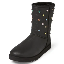UGG GALLERY DEPT CLASSIC SHORT BLACK LEATHER