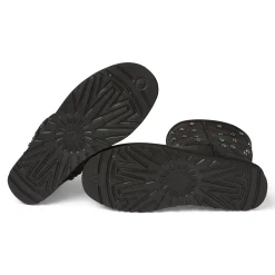 UGG GALLERY DEPT CLASSIC SHORT BLACK LEATHER