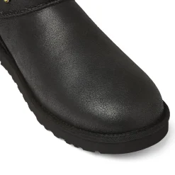 UGG GALLERY DEPT CLASSIC SHORT BLACK LEATHER