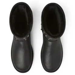 UGG GALLERY DEPT CLASSIC SHORT BLACK LEATHER
